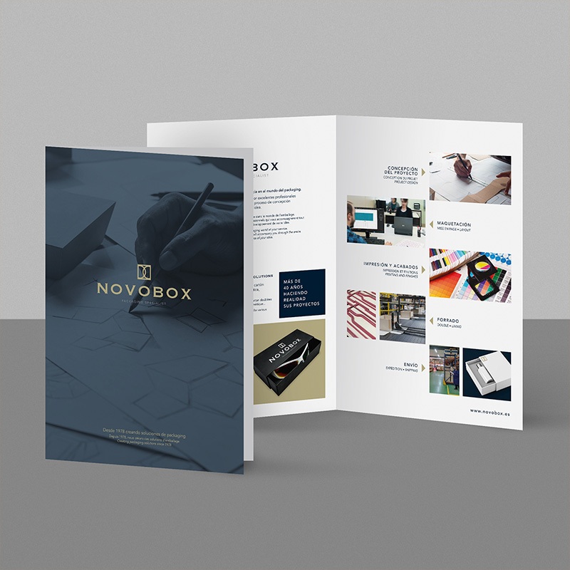 diseno de sales folder barcelona - Diseño de sales folder corporativo