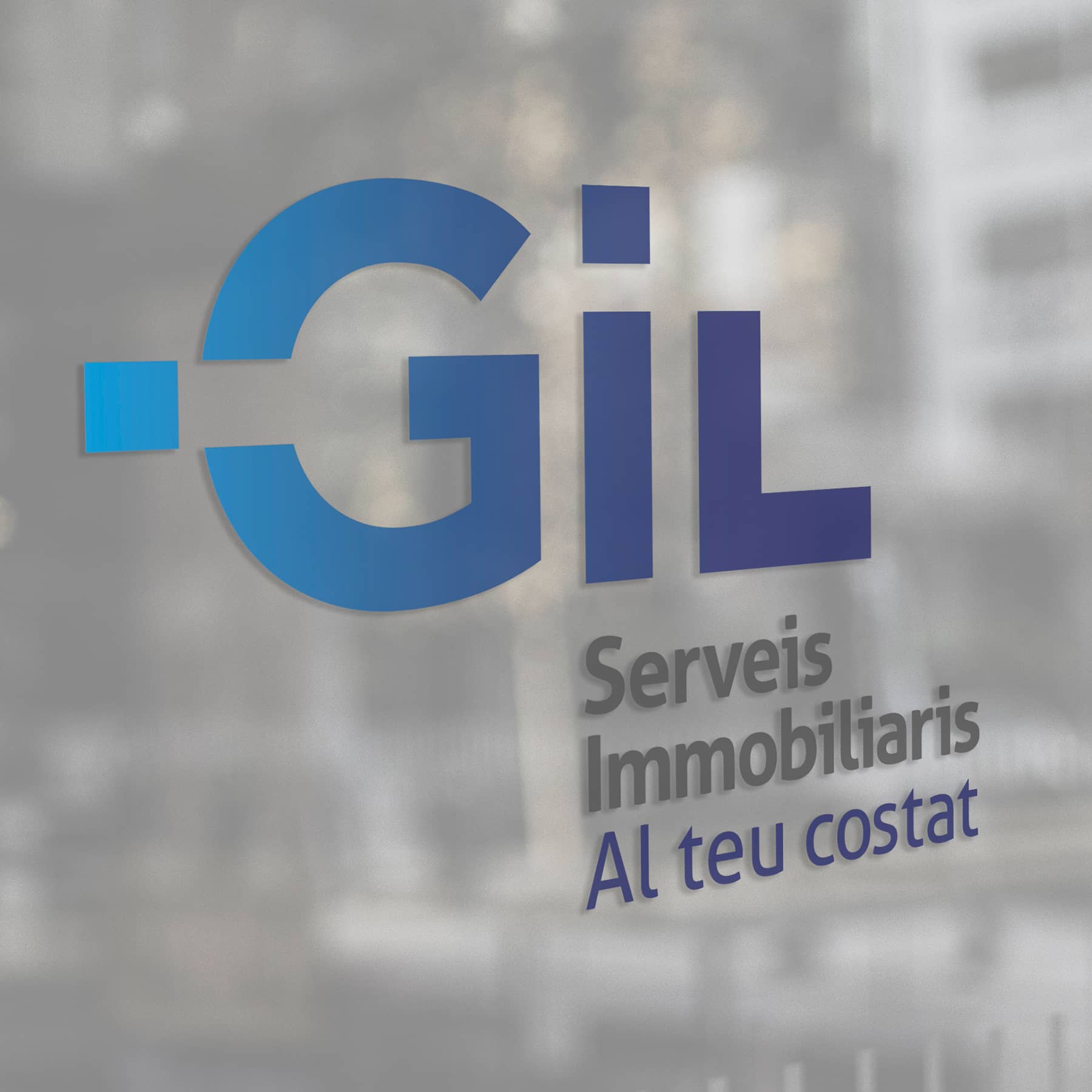 fachada inmobiliaria barcelona - Aplicaciones de imagen corporativa en oficinas inmobiliarias