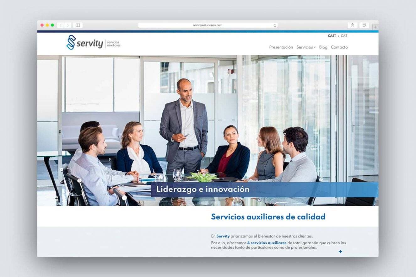 diseno de web para empresa de servicios