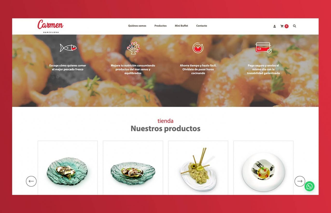web para pescaderia barcelona