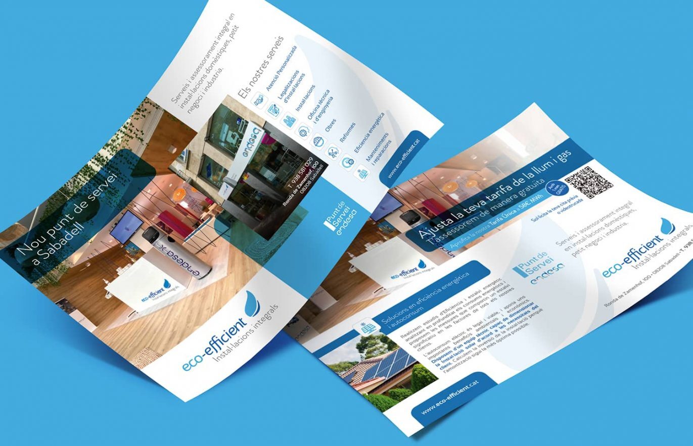 creacion de flyer comercial barcelona