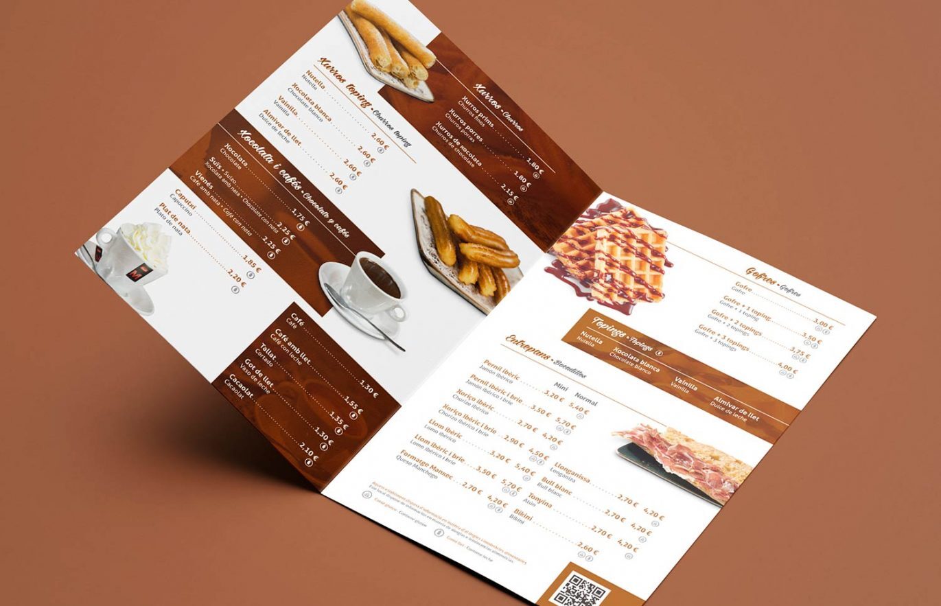 diseno de carta para churreria