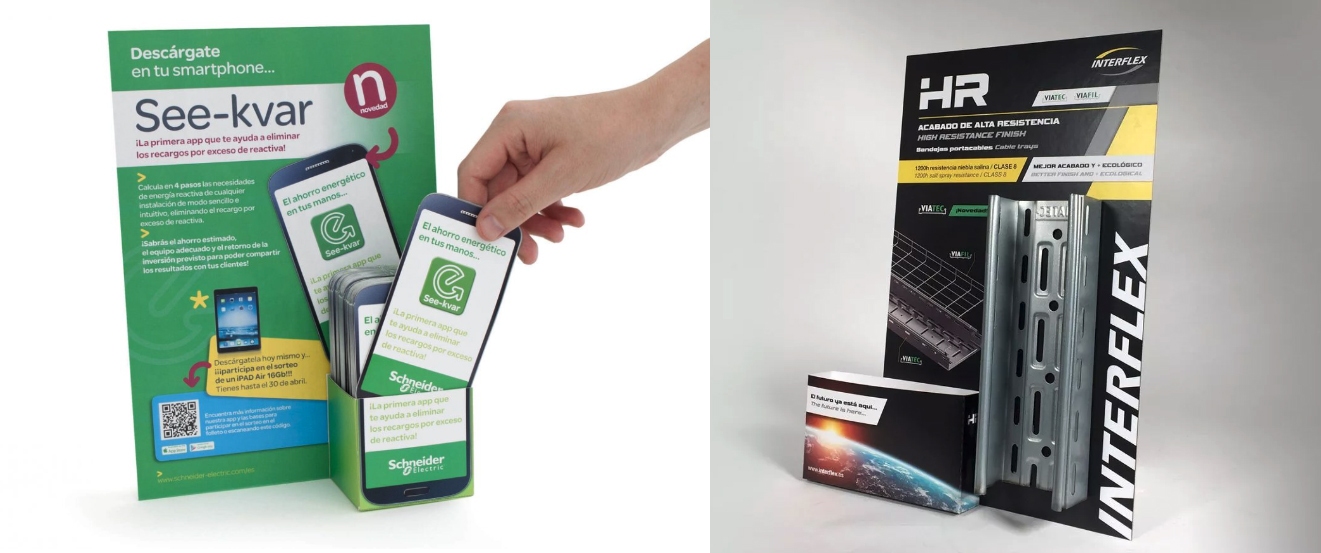 expositor punto de venta sector industrial flyer y proyecto - C&oacute;mo aumentar tus ventas con expositores PLV￼