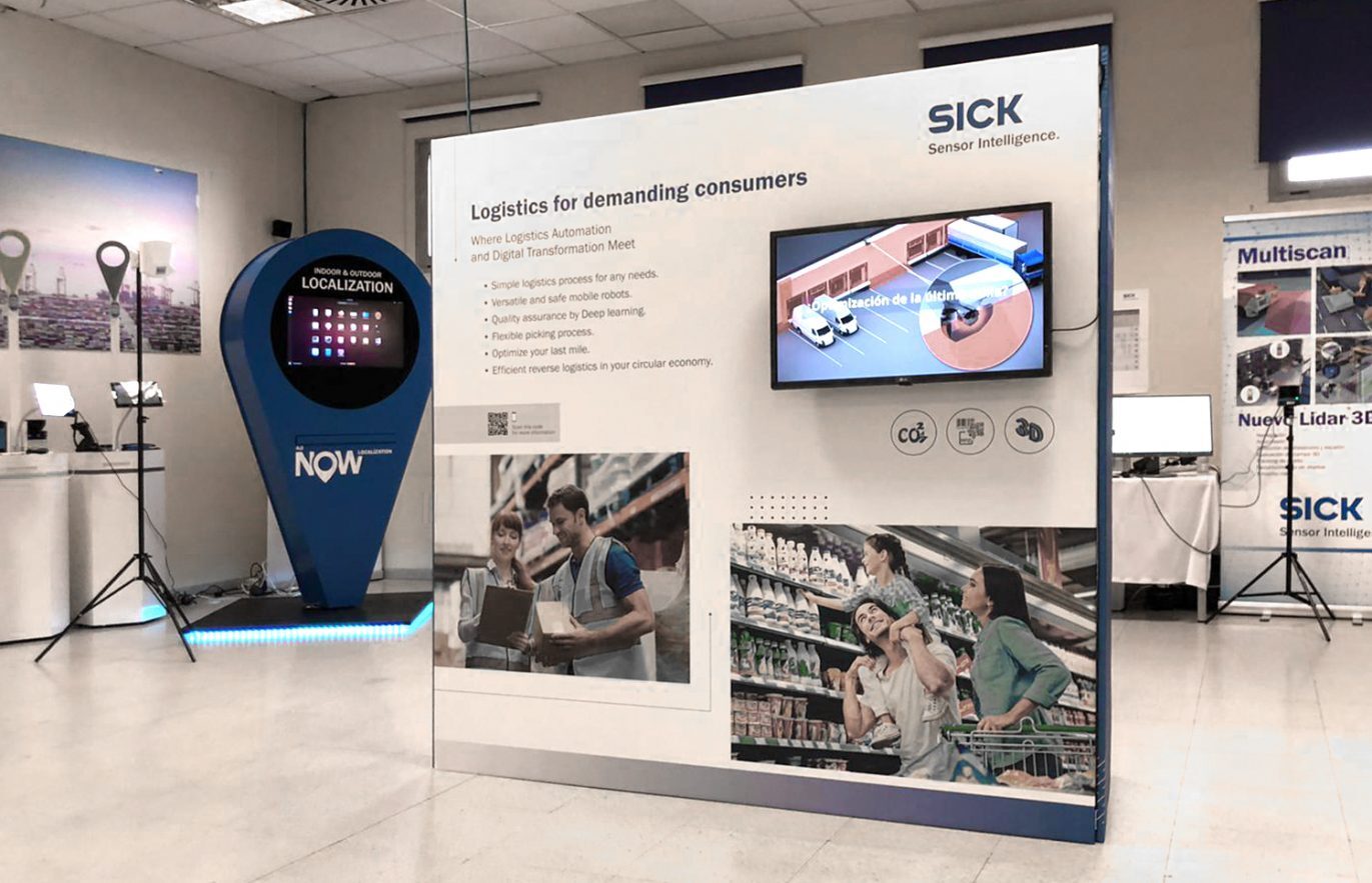 paneles para evento industrial sick