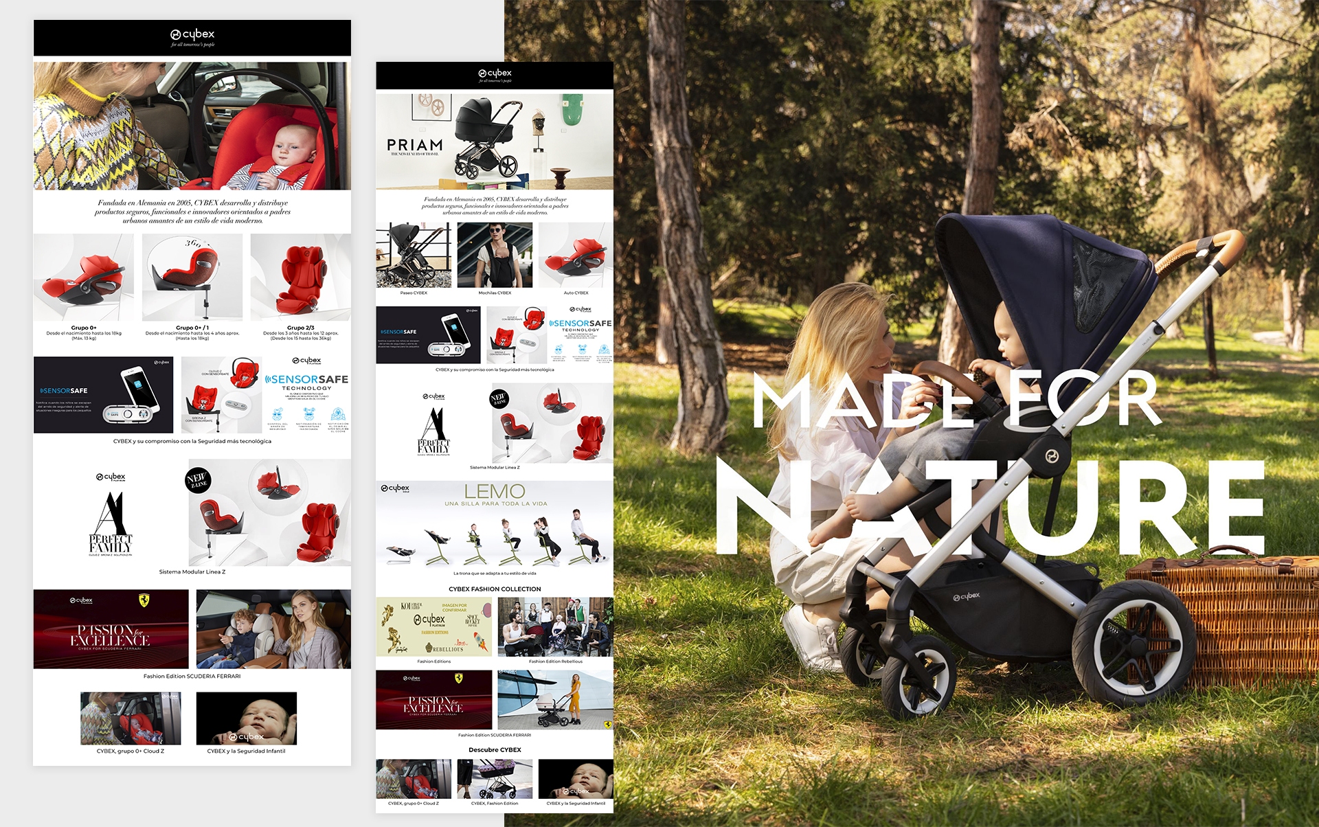 cybex landing para distribuidores - Soluci&oacute;n online para comunicar oferta comercial en multisite