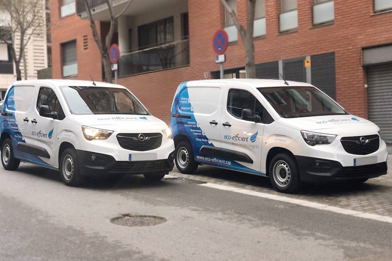 diseño rotulacion vehiculo comercial endesa