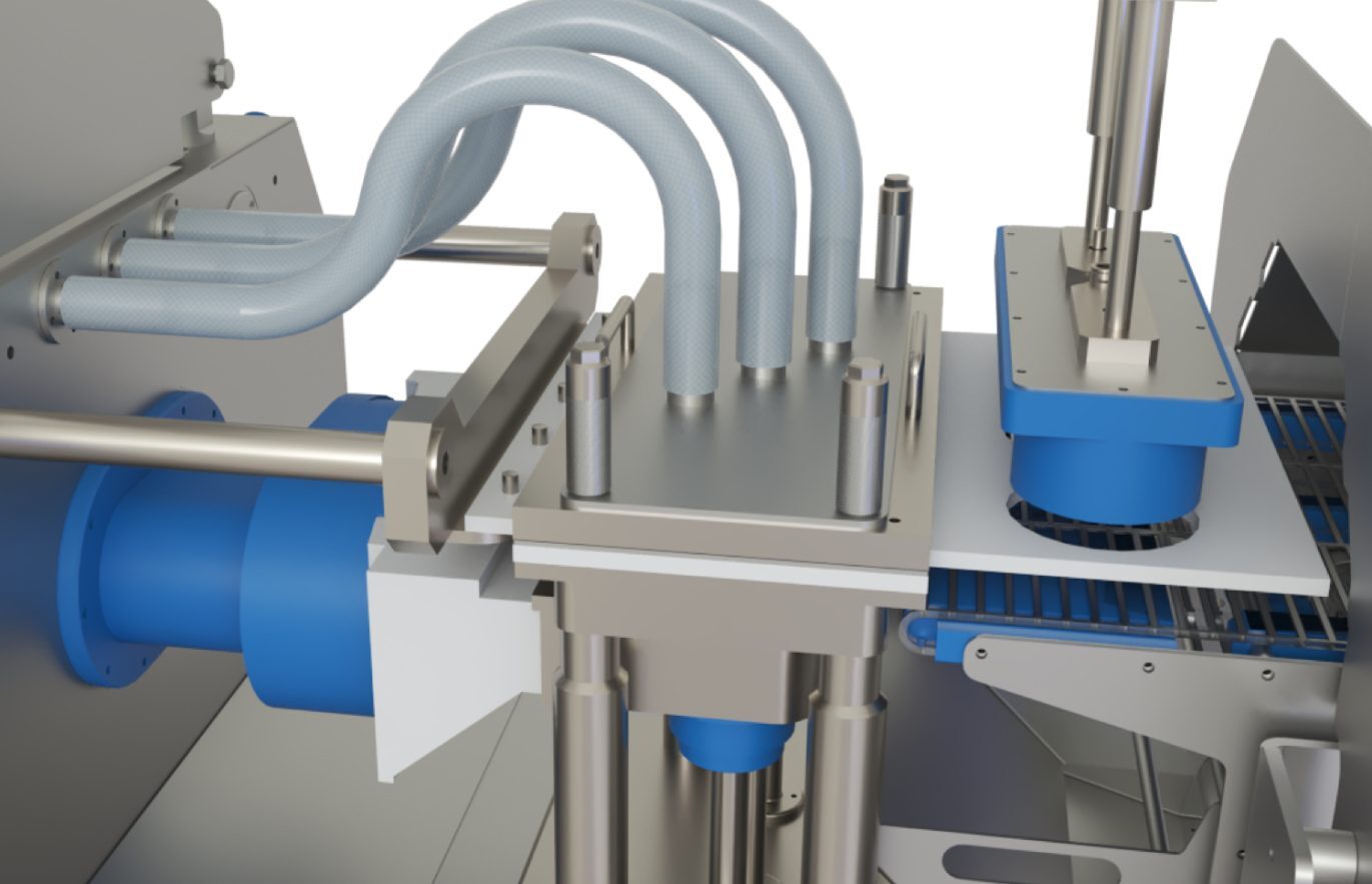 renderizado 3D maquina industrial