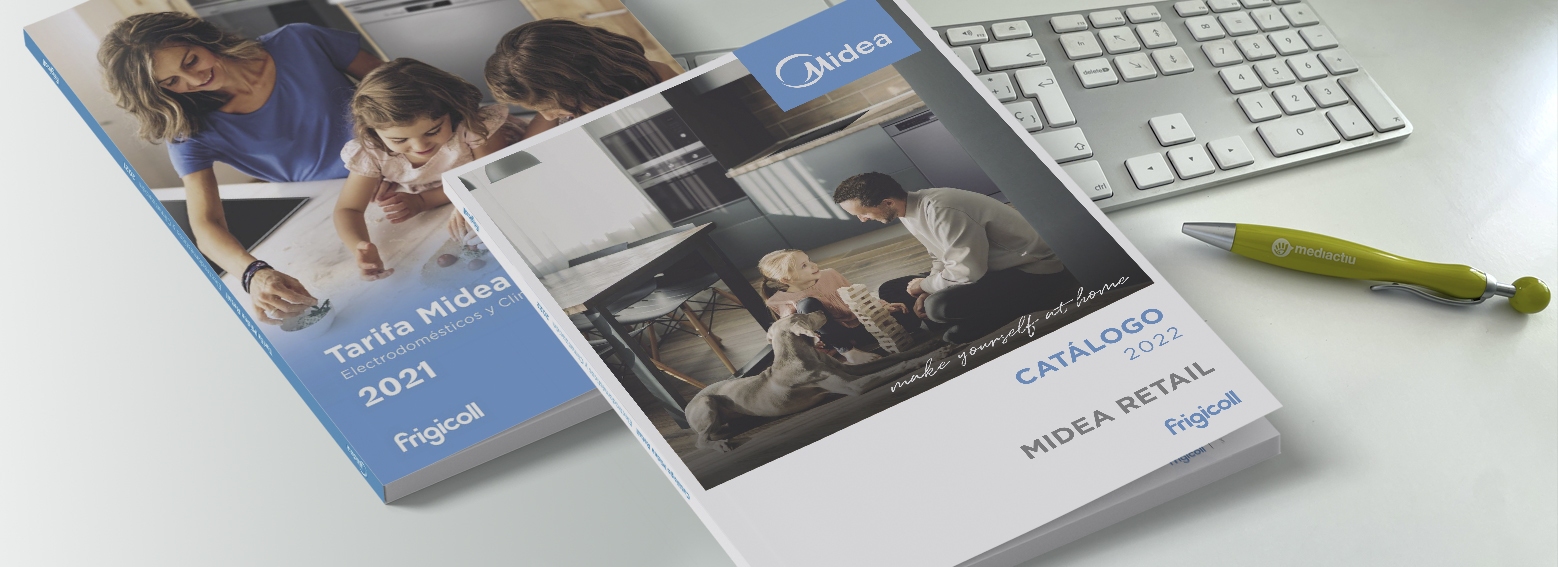 02 diseno de catalogos y tarifas para frigicoll - dise&ntilde;o y maquetaci&oacute;n de catalogos y tarifas para Midea