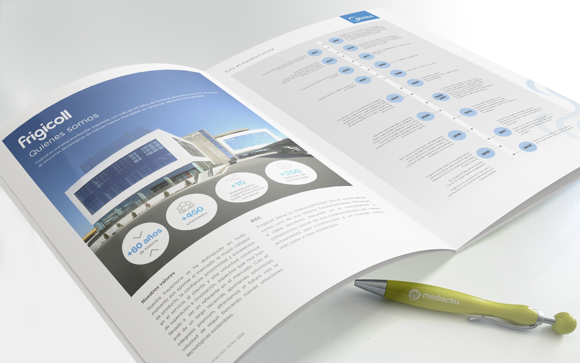 05 agencia de publicidad de frigicoll - dise&ntilde;o y maquetaci&oacute;n de catalogos y tarifas para Midea