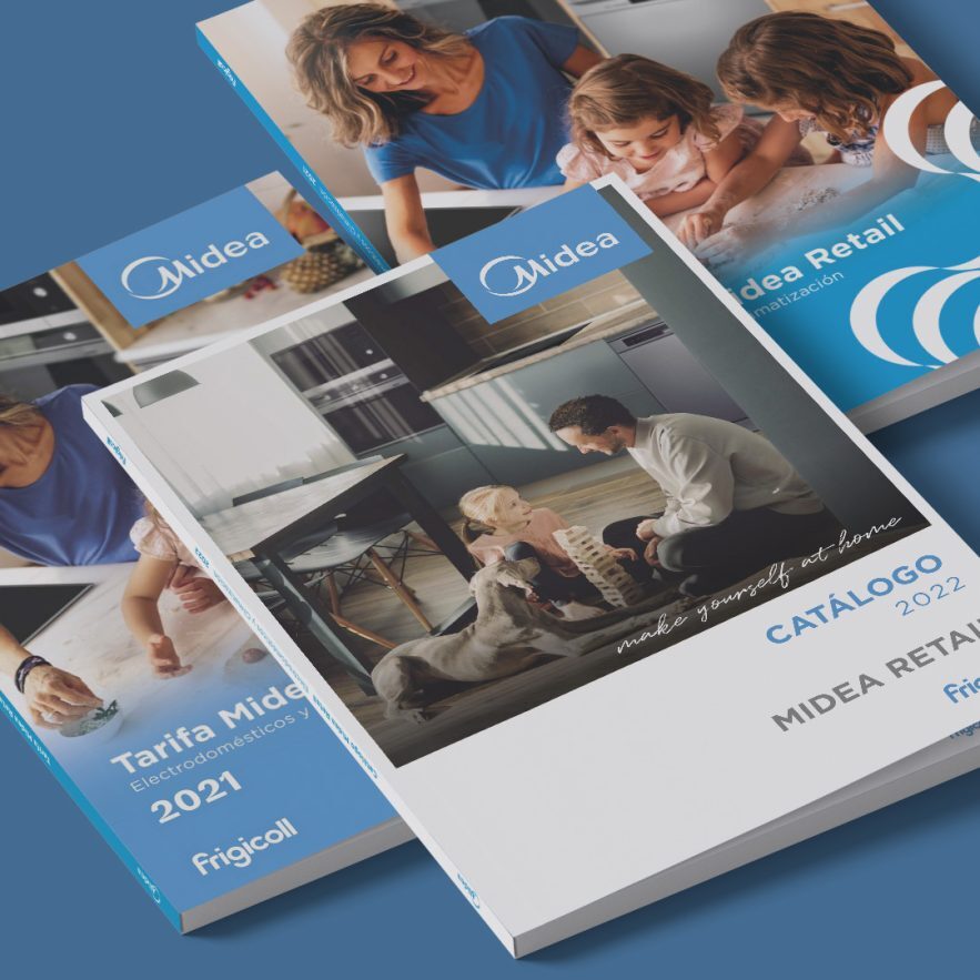 empresa de diseno de catalogos para frigicoll Midea 883x883 - Cuando un cat&aacute;logo se convierte en una herramienta comercial efectiva