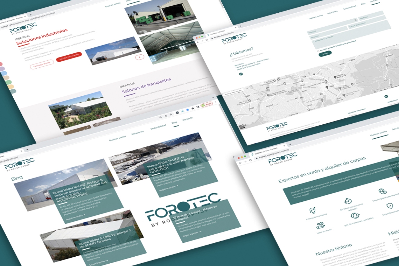 diseño web fabricante de carpas