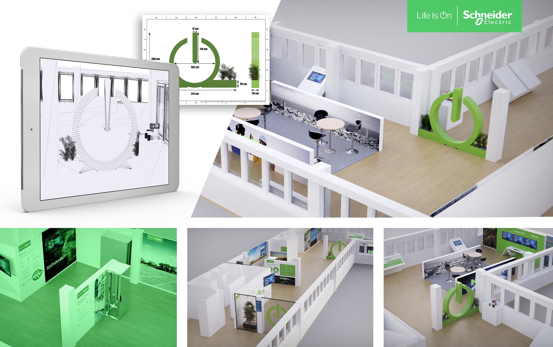 07 renders showrooms barcelona - Showroom, el espacio f&iacute;sico m&aacute;s comercial de una empresa