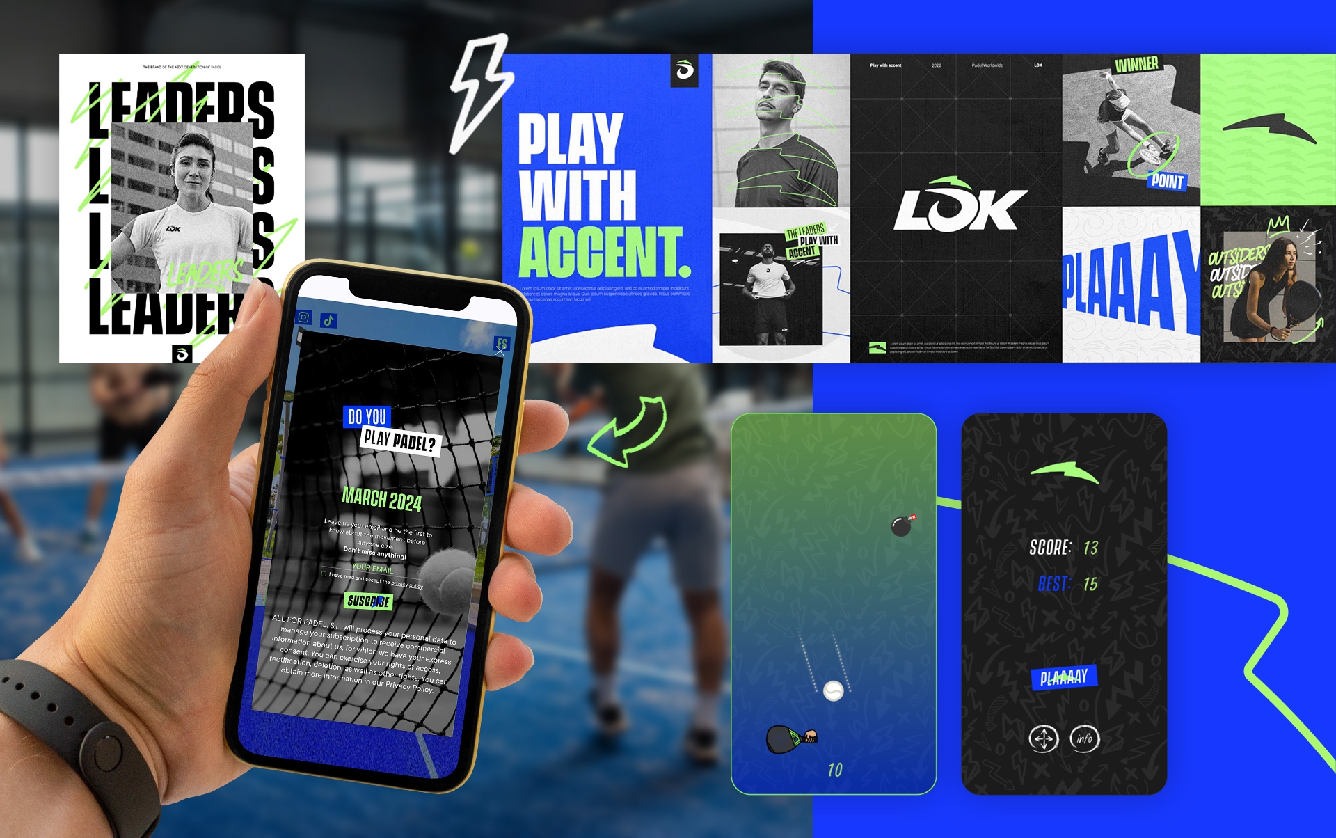 04 landing page empresa.padel  - Landing page para una nueva marca del sector deportivo