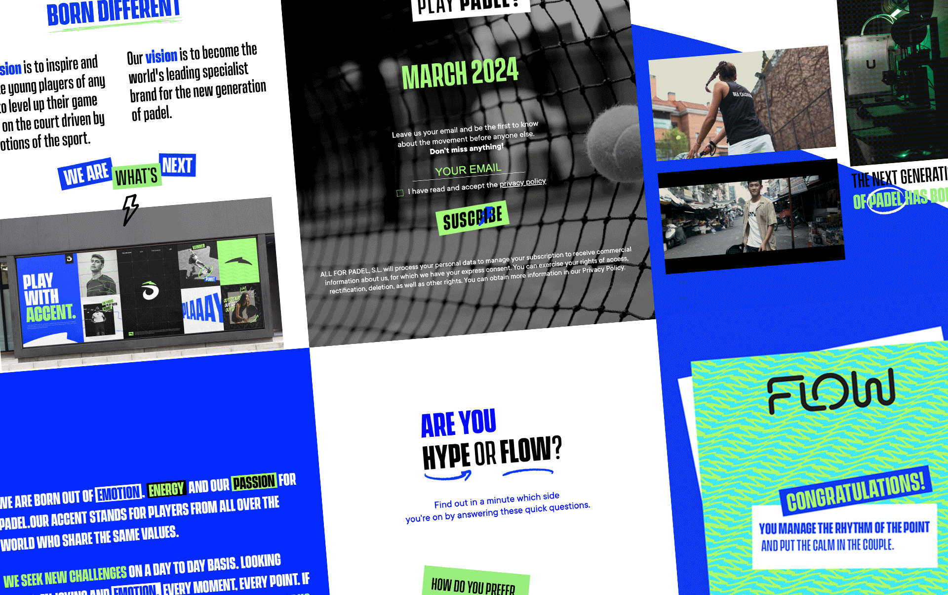 diseno landing page para LOK - Landing page para una nueva marca del sector deportivo