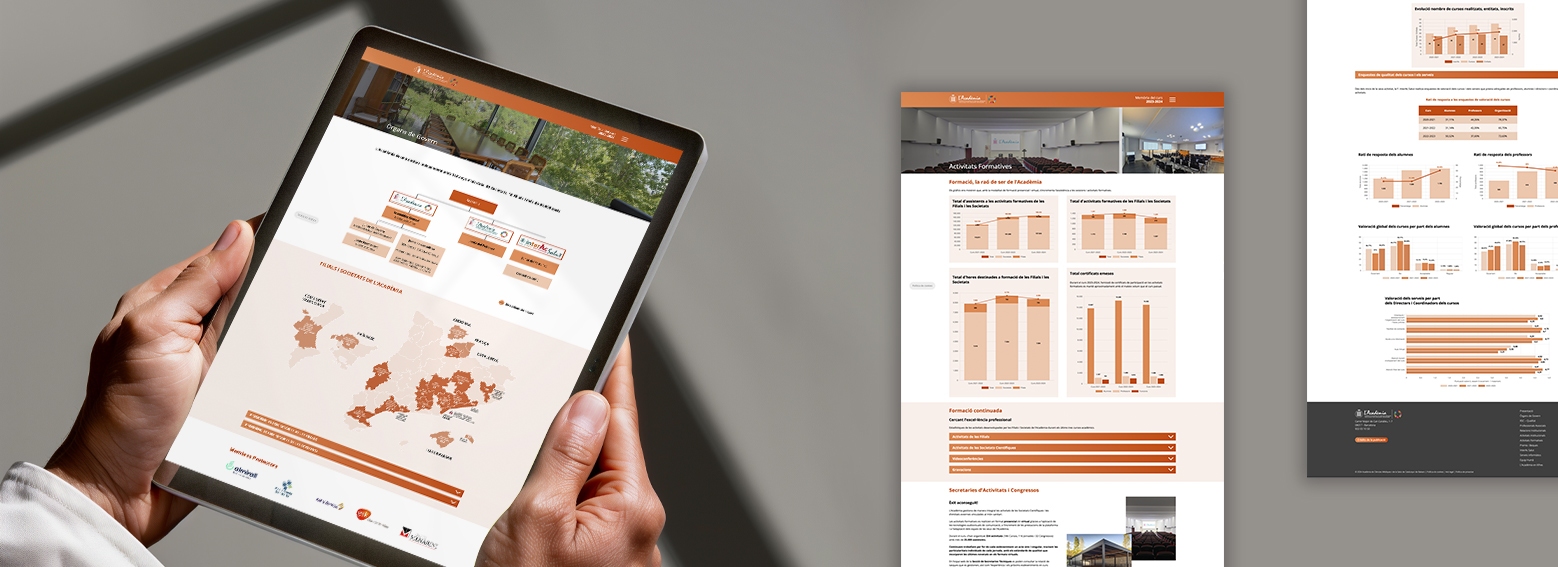 Creacion memoria anual digital - Renovaci&oacute;n de la memoria anual de la Academia de las Ciencias M&eacute;dicas de Catalunya