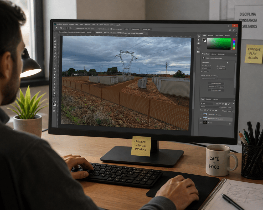 Integracion de modelo 3D sobre fotografia real de un proyecto energetico 1 1 1103x883 - Simulaciones e integraciones 3D para proyectos de ingenier&iacute;a energ&eacute;tica