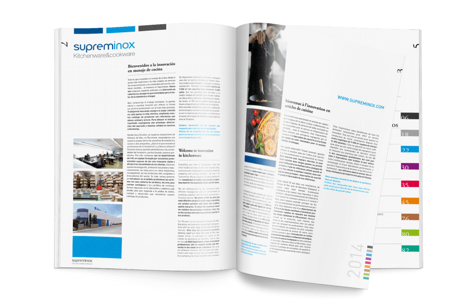 estudio diseno bcn catalogo 950x612 - Dise&ntilde;o del Cat&aacute;logo de Supreminox 2014