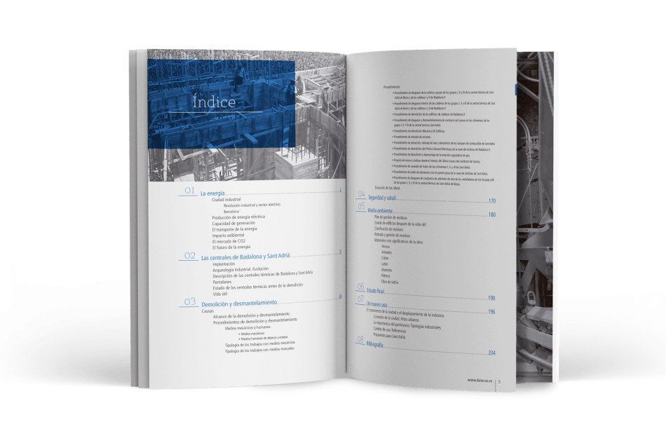 Barcelona diseno editorial chimeneas badalona 950x612 - Demolici&oacute;n y desmantelamiento de centrales t&eacute;rmicas de Badalona y Sant Adri&agrave;