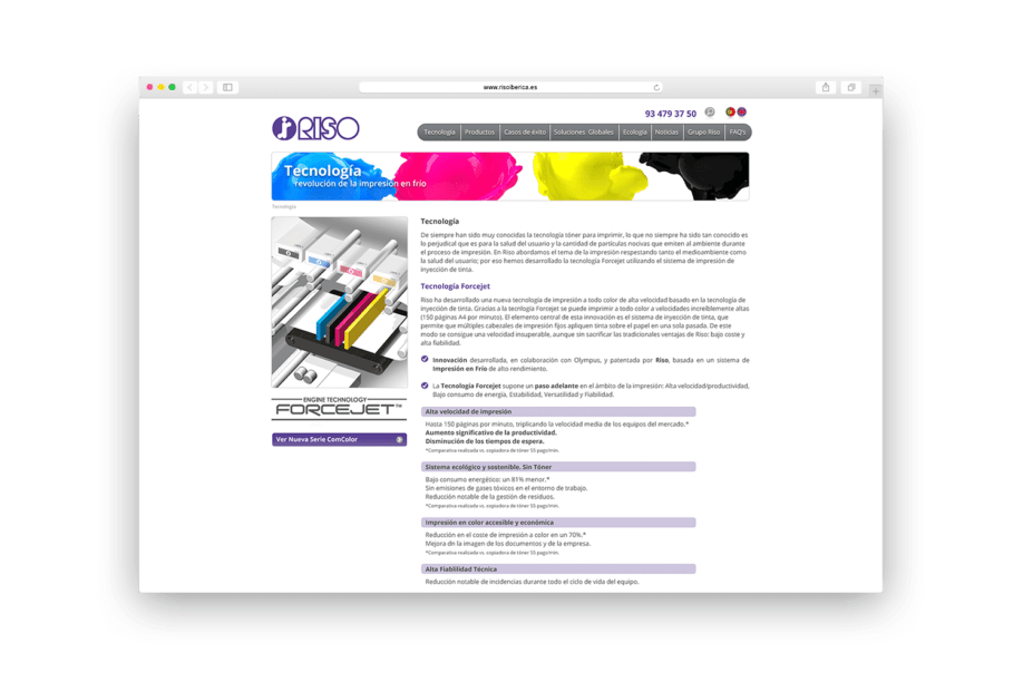 disseny pagines web barcelona riso min 918x612 - La firma japonesa de impresi&oacute;n digital Riso estrena p&aacute;gina web