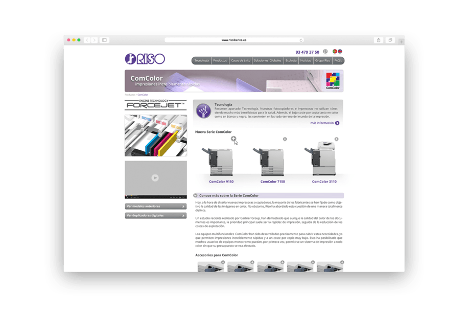 estudi de disseny barcelona riso min 918x612 - La firma japonesa de impresi&oacute;n digital Riso estrena p&aacute;gina web
