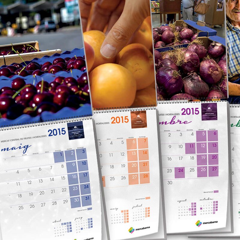 diseno de calendario alimentacion - Diseño de calendario corporativo