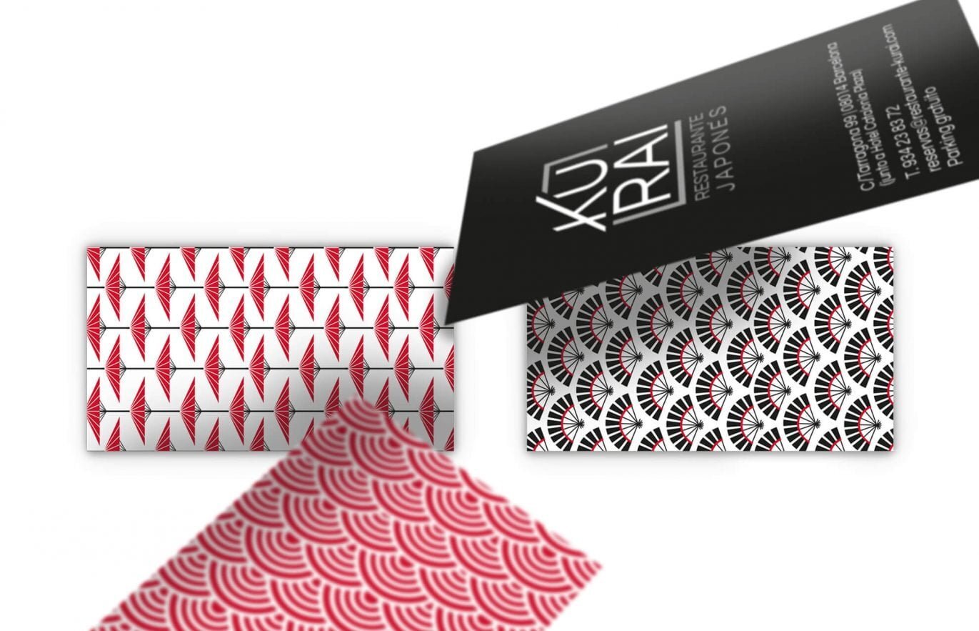 HC Kurai logotype business card 1371x883 - Creaci&oacute;n de branding para restaurante