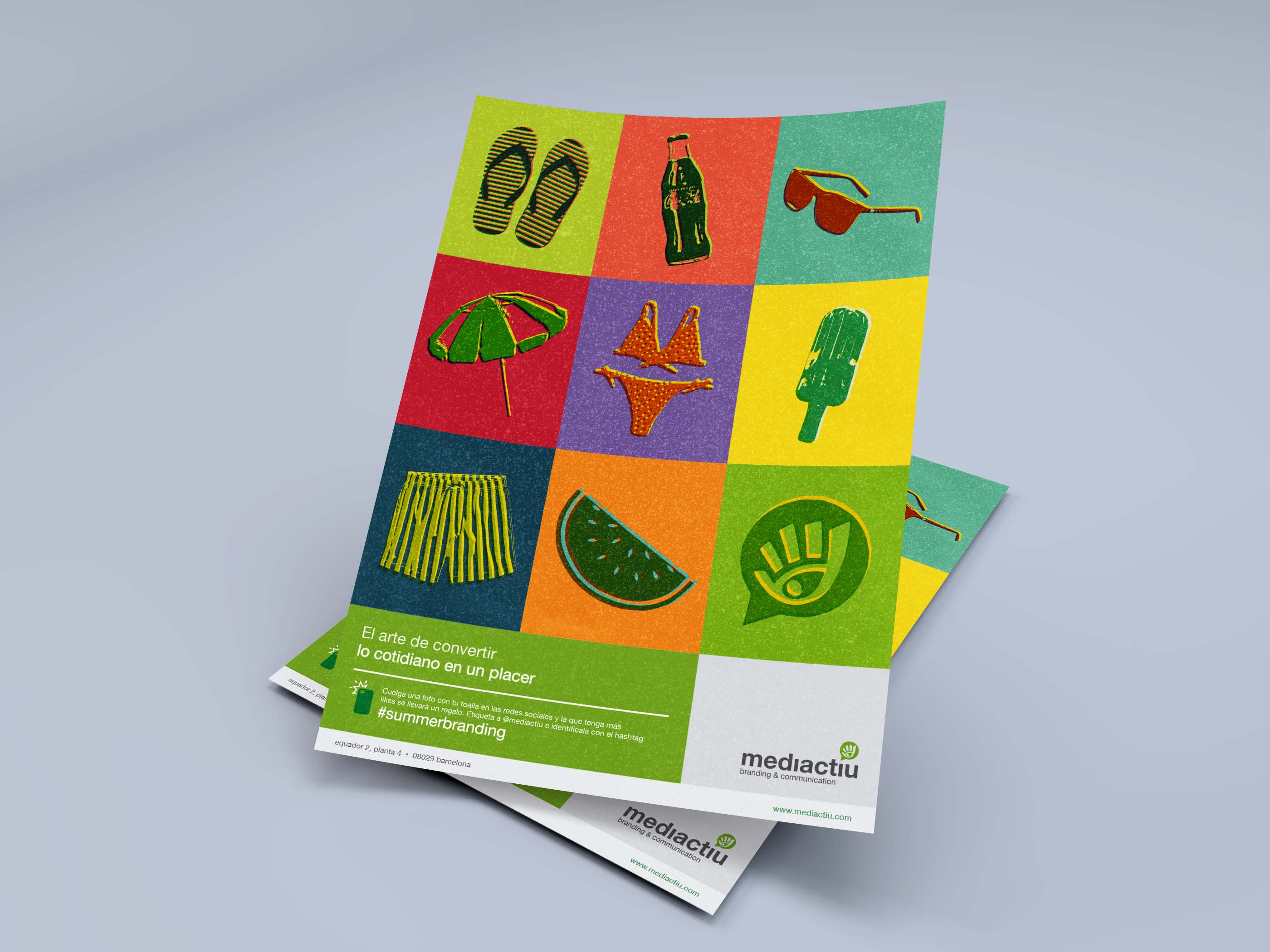 marketing, branding, noticias - - #Summerbranding, el deseo de Mediactiu para clientes y amigos Accion promocional verano - #Summerbranding, el deseo de Mediactiu para clientes y amigos