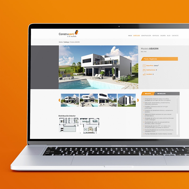 diseno de web empresa construccion - Diseño y programación de website
