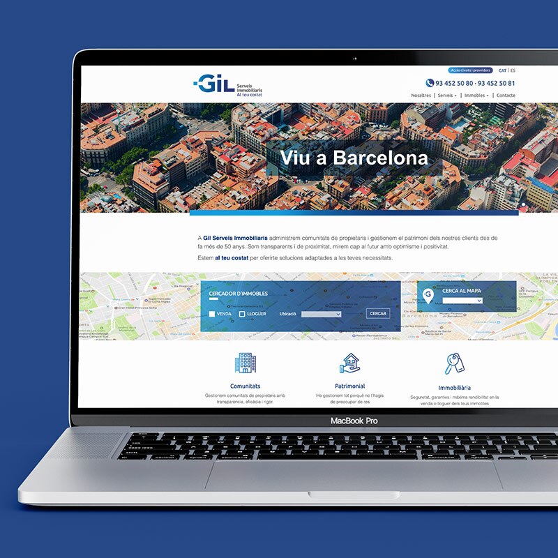 diseno de website inmobiliaria 1 - Creación web para el sector inmobiliario