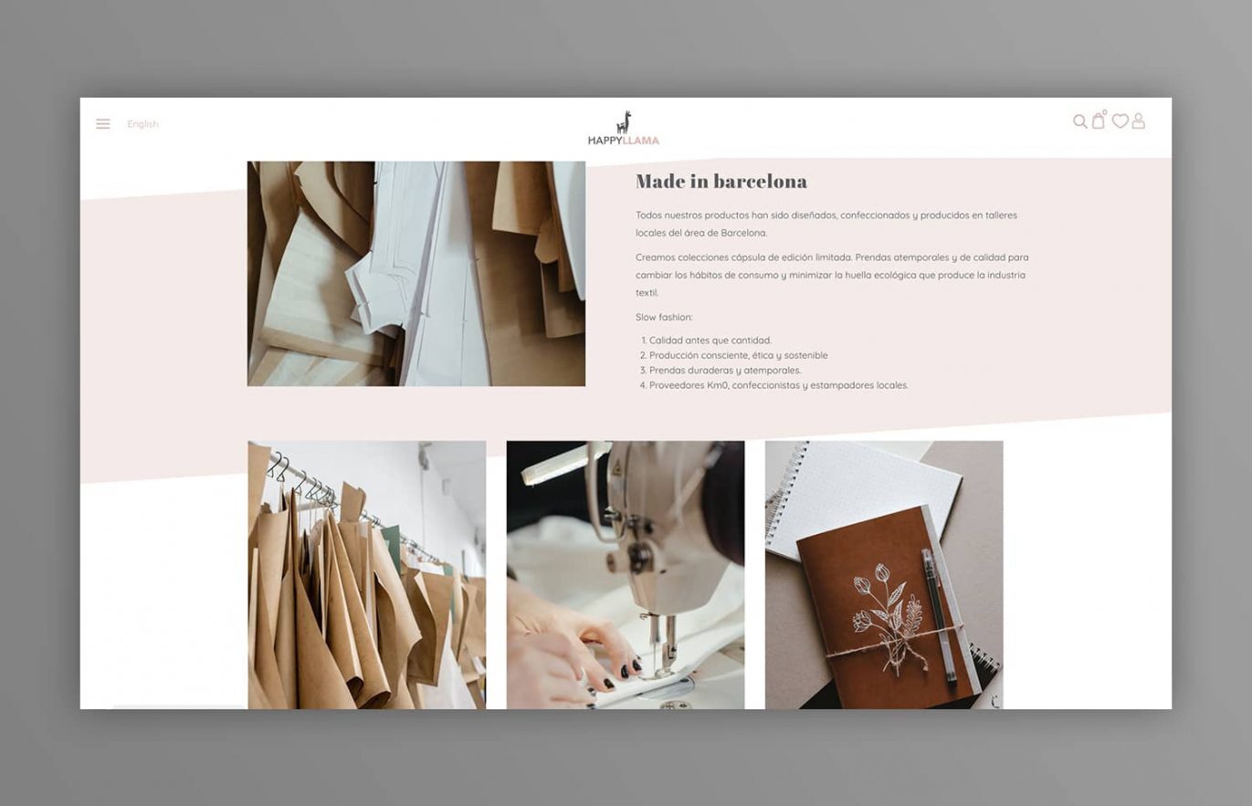 creacion de pagina web de moda barcelona