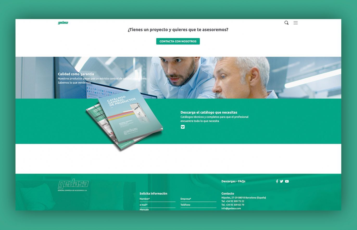 creacion pagina web empresa cerraduras