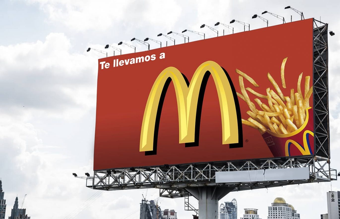 cartel para mcdonald