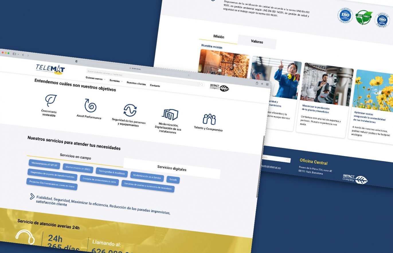 creacion web industrial