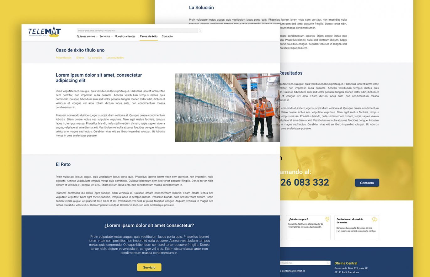 web industrial creada en barcelona