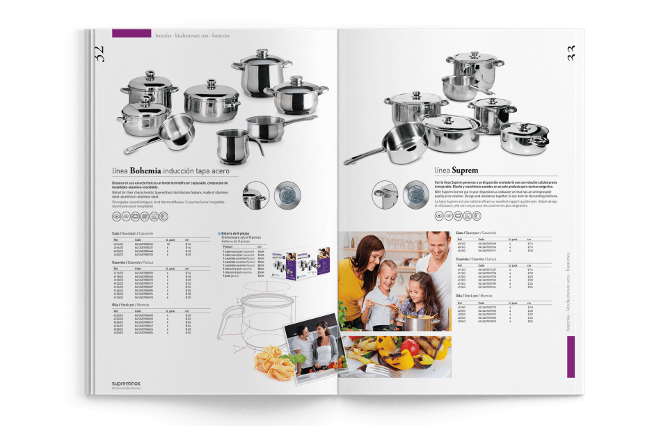 barcelona design studio editorial 950x612 - Dise&ntilde;o del Cat&aacute;logo de Supreminox 2014