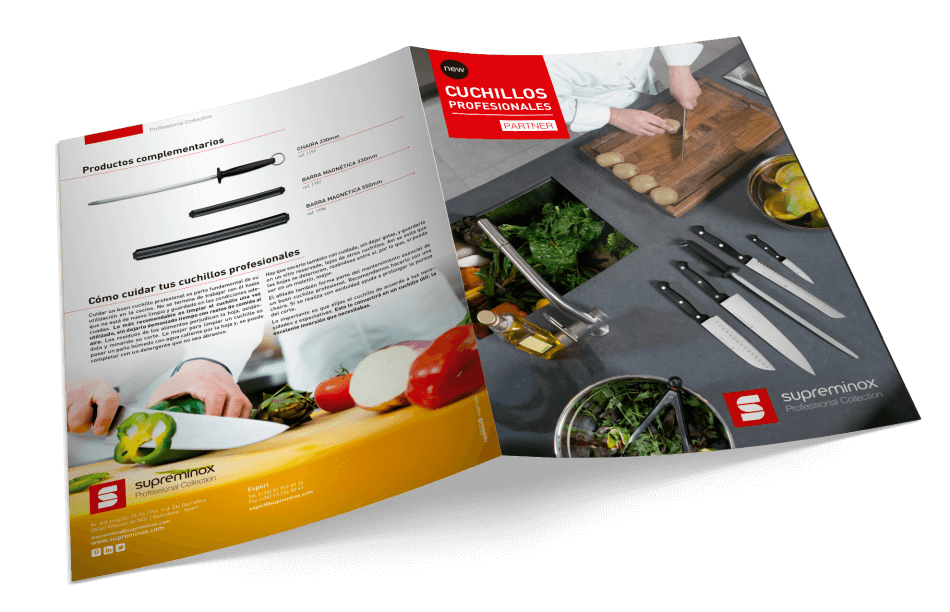Diptico comercial ventas marketing 950x612 - Cuchillos Profesionales Supreminox, un proyecto de comunicaci&oacute;n global